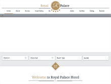 Tablet Screenshot of ajmerhotelroyalpalace.com